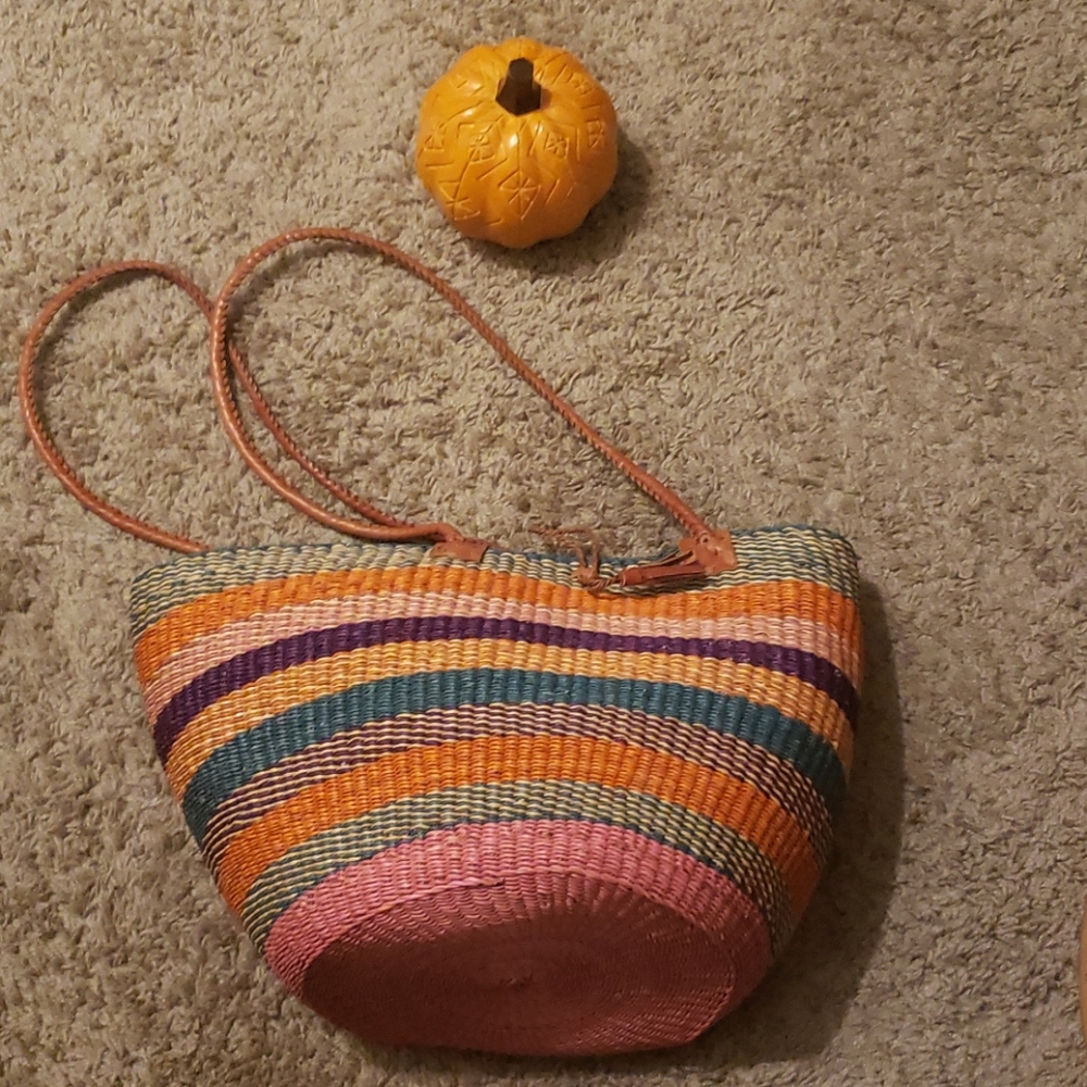 African woven bag